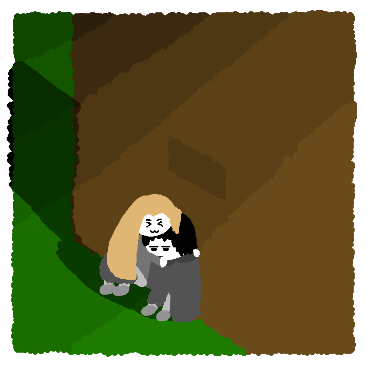 Marek hugs Kenik, happy. Kenik is deadpan.