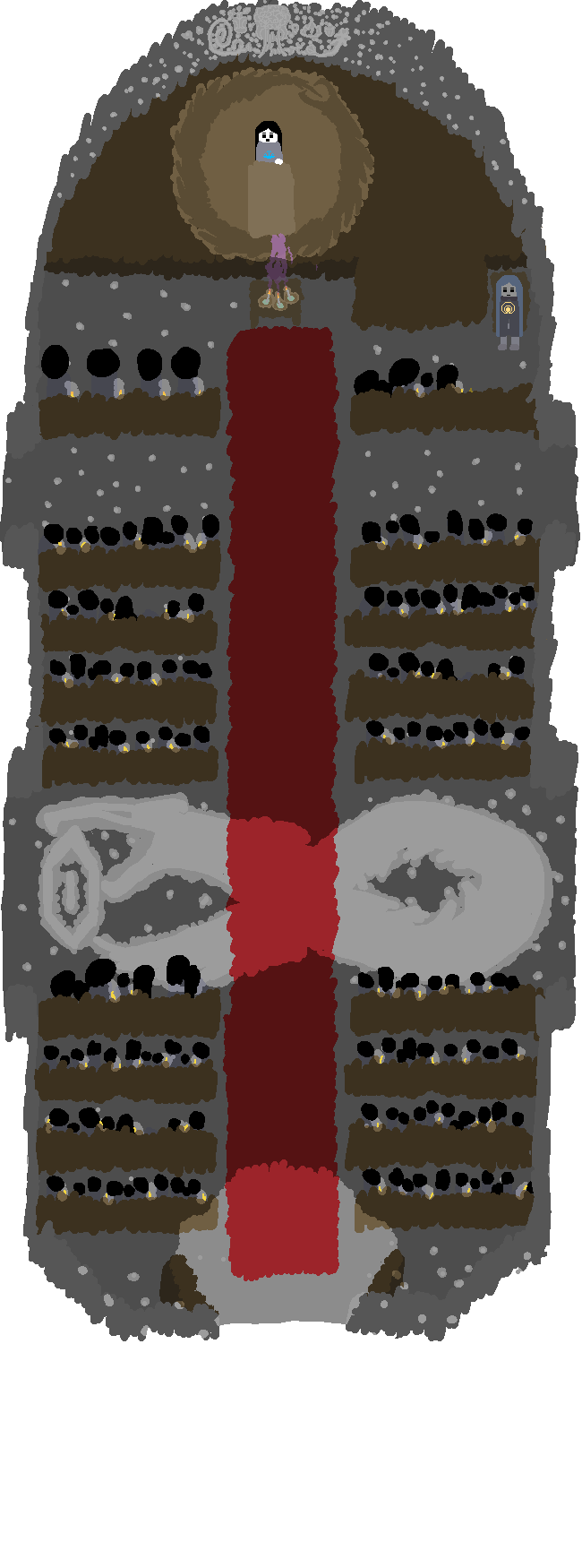 Inalia and Keta stand before the tavern's great hearth. It sits in the corner of a back room, creating heat to warm the building and cooking stew to be served. The two girls stir and spice the stew, Inalia following after Keta's lead.