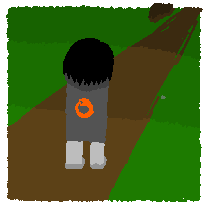 Kenik staring that said metal in the grass.