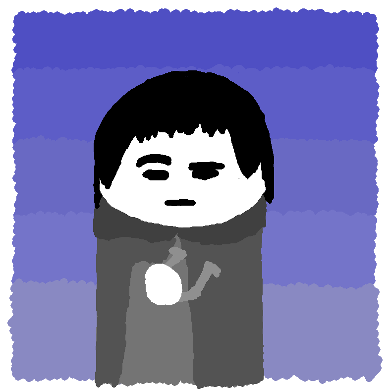The horseshoe deftly manipulates Kenik into, after verifying that no one is around to see, slipping it into his cloak.